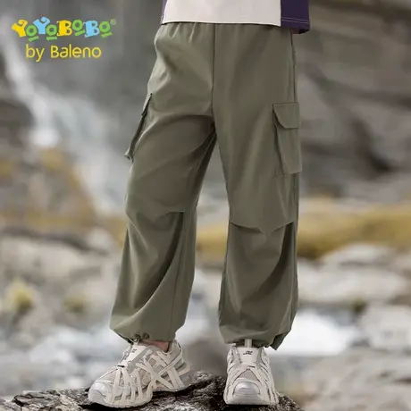 班尼路童装YBB系列男童裤子2025夏季儿童户外工装裤男孩运动裤潮商品大图