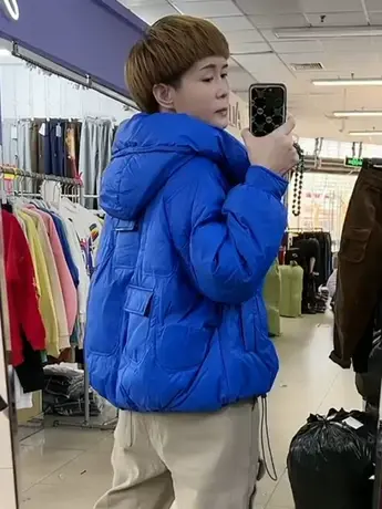 羽绒棉服女短款2023冬季新款时尚小个子加厚面包服宽松棉袄外套女图片