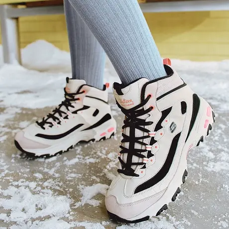 Skechers斯凯奇秋季女鞋缓震回弹运动休闲鞋高帮鞋复古增高老爹鞋图片