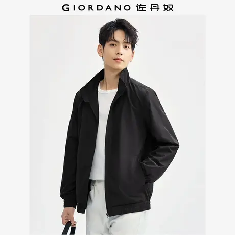 佐丹奴外套男装立领纯色梭织风衣外套 13075808商品大图