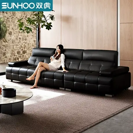 劳伦斯真皮沙发意式轻奢头层牛皮沙发客厅2025新款直排小户型109商品大图