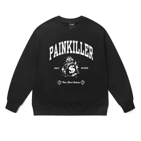 青少年嘻哈街头风卫衣男秋季港风潮牌宽松休闲原宿风落肩中性外套图片