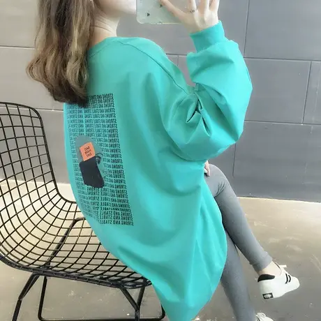 卫衣服2024年新款女装春秋季上衣春装宽松女士薄款外套中长款爆款图片