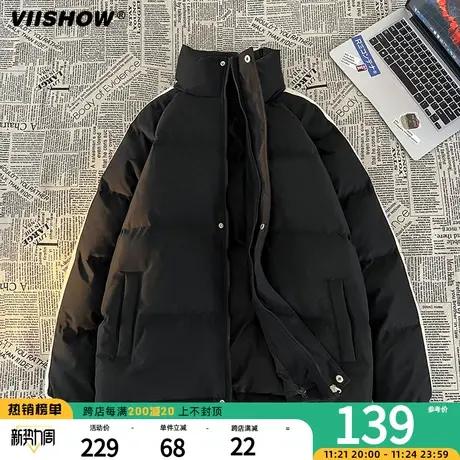 VIISHOW面包服ins潮棉服男冬季2023年新款韩版宽松棉衣棉袄男外套商品大图
