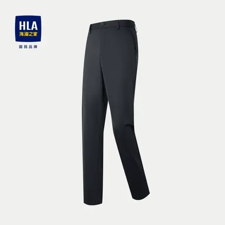 HLA/海澜之家六维弹力休闲裤2024春夏新款柔软亲肤中腰裤子男图片