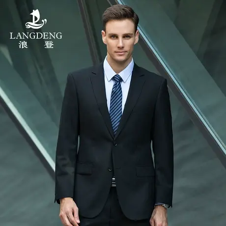 浪登男士新款羊毛西服套装新郎结婚礼服商务正装职业高级感西装男商品大图