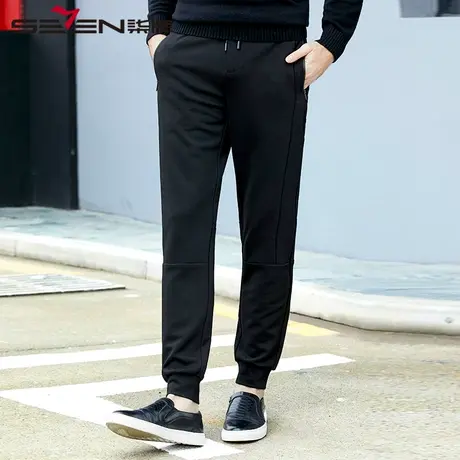 柒牌男装哈伦裤男清仓春款裤子厚时尚休闲青年男装舒适宽松休闲裤图片
