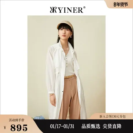YINER音儿女装2022夏季风衣图片
