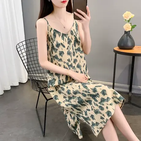 吊带裙女夏季小个子碎花连衣裙2023新款春秋爆款内搭打底裙子外搭图片