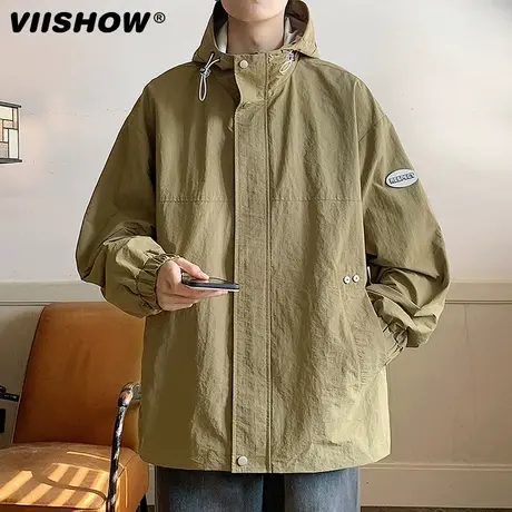 VIISHOW日系户外工装冲锋夹克男士秋季新款街头宽松百搭夹克男外商品大图