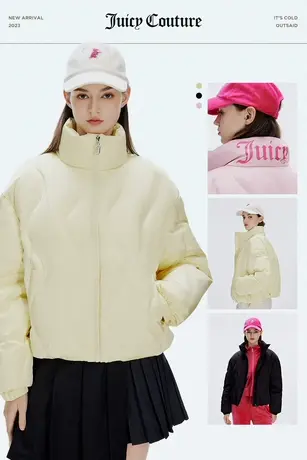 【言选好物】橘滋羽绒服女冬季新款美式加厚面包服立领短款外套商品大图