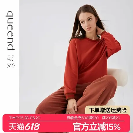 淳度【轻暖】摇粒绒睡衣女款春秋季长袖冬天可外穿家居服套装薄绒商品大图