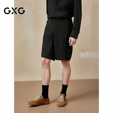 GXG男装 宽松直筒短裤耐磨工装裤休闲男裤25年夏季新品G25X222024图片
