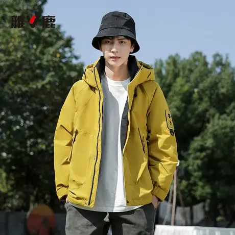 羽绒冲锋衣时尚连帽韩版外套羽绒服户外运动休闲防风YT501X1973T图片