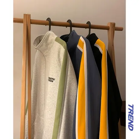 卫衣外套男秋冬季新款国潮重磅休闲情侣美式宽松ins潮牌拉链开衫商品大图