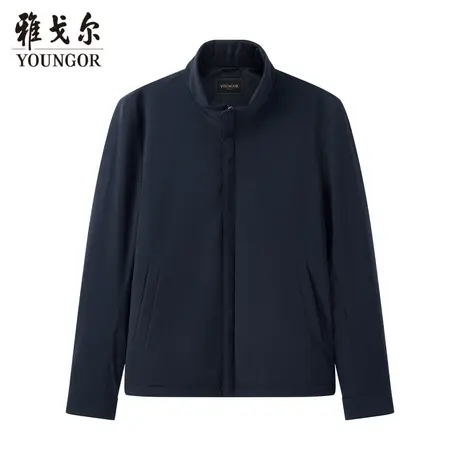 雅戈尔奥莱 男装秋新品棉褛商务休闲立领保暖棉夹克外套男图片