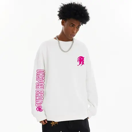 Nuthink美式无帽潮牌字母卫衣男国潮宽松潮流男女同款冬季上衣潮商品大图