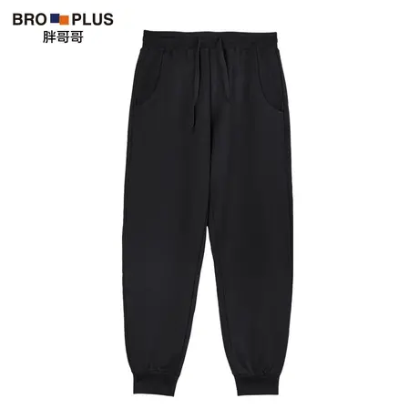 胖哥哥大码休闲裤子男重磅厚款加肥加大卫裤胖子宽松束脚长裤春秋商品大图