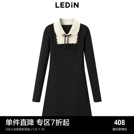 【商场同款】乐町秋冬新款法式千金感甜美连衣裙C1FAD4252图片