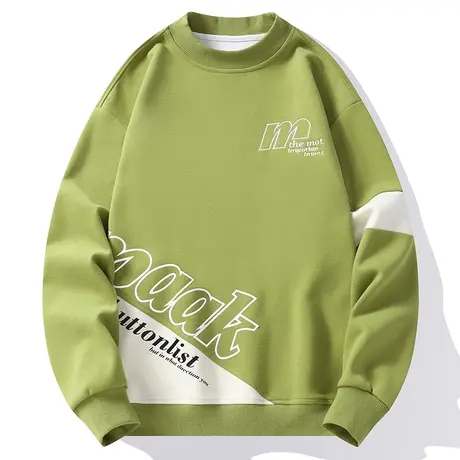 休闲运动秋冬季男士T恤潮牌宽松大童长袖卫衣打底衫TFBOY秋衣男装商品大图