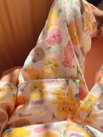 秋冬全棉磨毛可爱卡通睡衣宽松舒适家居服套装商品大图