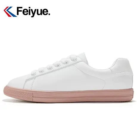 feiyue/飞跃百搭小白鞋女鞋2024春季时尚超纤低帮透气休闲板鞋508图片
