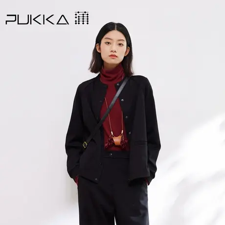 蒲PUKKA 极简百搭针织外套女秋装新品显瘦开衫上衣图片