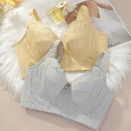 Shaply/莎莲妮内衣女小胸聚拢收副乳防下垂无钢圈透气软支撑文胸商品大图