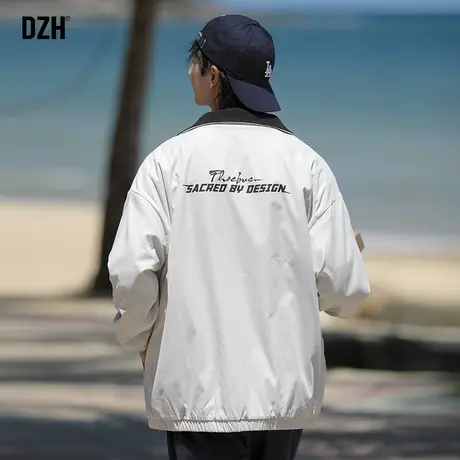 男生双面穿外套男春秋款潮高级感休闲飞行员夹克男装2023新款上衣图片