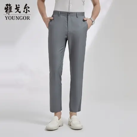 雅戈尔奥莱 男装休闲长裤竹纤维舒适透气裤子图片