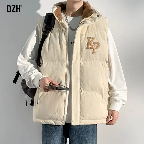 男士马夹男式新款美式棉马甲男冬季外穿加绒加厚保暖背心男款坎肩商品大图