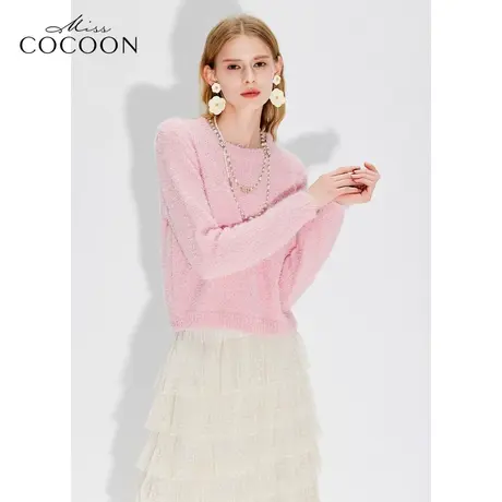 可可尼COCOON【繁花之境】2024秋季新款意大利纱线软糯超弹针织衫商品大图