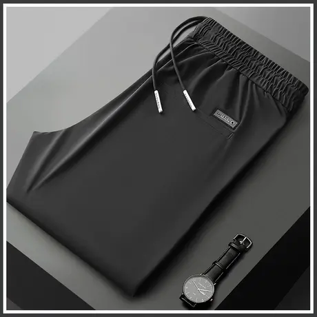 男士运动休闲裤男装夏季薄款冰丝速干冰凉感户外防晒钓鱼裤男裤子商品大图