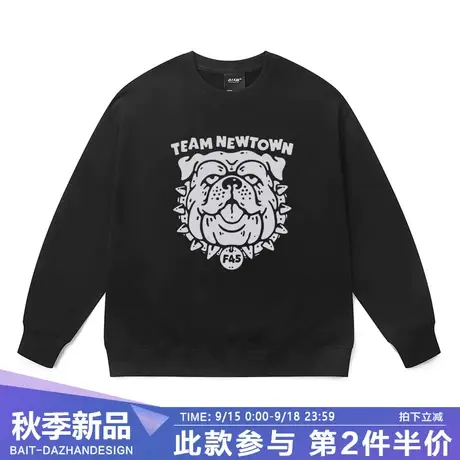 潮牌黑色男士卫衣街头风hiphop恶霸美式情侣装宽松懒人外套打底衫商品大图