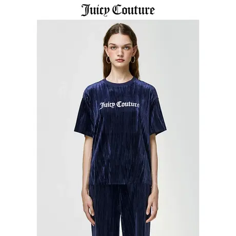 Juicy Couture橘滋T恤女2023夏季新款半袖上衣运动天鹅绒短袖T恤商品大图