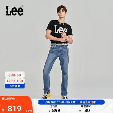 Lee商场同款23秋冬新品741舒适锥形中蓝男牛仔裤LMB1007413SP-677商品大图