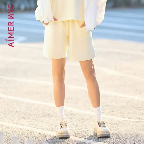 爱慕NYC外穿女HORIZON地平线休闲棉质夏季短裤AN820791图片