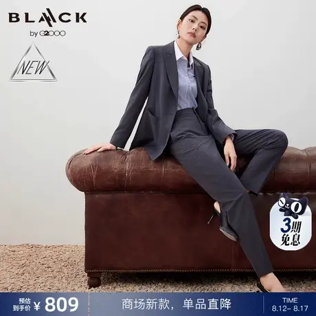 【烟管裤/羊毛混纺/多面弹/商场新款】G2000女装FW25防静电西裤商品大图