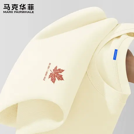 马克华菲秋季纯棉长袖t恤男士潮流ins印花潮流打底衫男款上衣服X商品大图