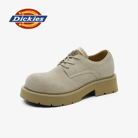 Dickies工装鞋女2025年秋冬新款厚底增高小皮鞋女通勤复古休闲鞋商品大图