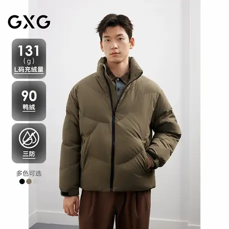 GXG男装 纯色时尚羽绒服25年冬季新款立领经典外套#G25DY24007商品大图