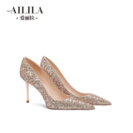 爱丽拉法式婚鞋女2023新款新娘禾秀婚纱两穿高跟鞋不累脚平时可穿商品大图