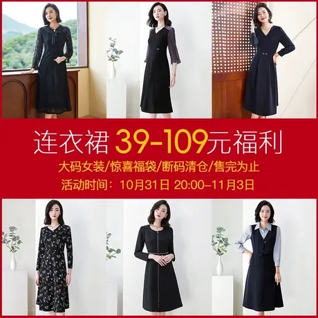 【双十一狂欢日惊喜福袋】爱朴大码女装连衣裙断码福袋59-159图片