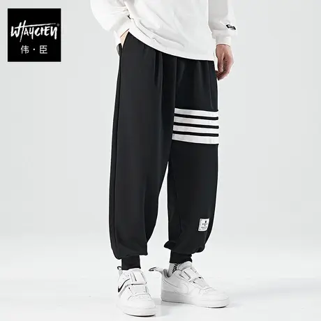 伟臣潮流大码男装休闲裤男胖子加肥加大长裤肥佬宽松运动卫裤长裤商品大图