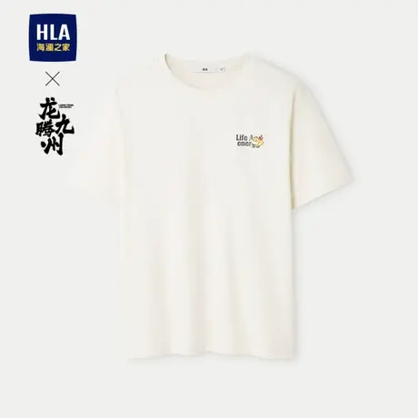 HLA/海澜之家龙腾九州IP系列凉感T恤24春夏新圆领吸湿排汗短袖男图片