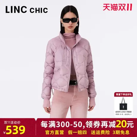LINCCHIC金羽杰轻薄羽绒服女2023冬季新款轻柔薄款短款羽绒外套商品大图