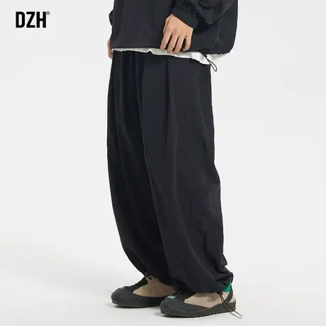男生束脚工装裤男新款2023爆款黑色裤子潮牌秋季阔腿裤休闲长裤子商品大图