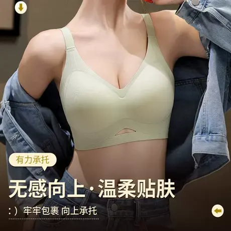 Shaply/莎莲妮内衣女小胸聚拢无钢圈提拉收副乳防下垂极简蝴蝶商品大图