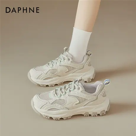 达芙妮厚底老爹鞋女款2025新款秋季鞋子百搭超火增高休闲运动鞋女商品大图