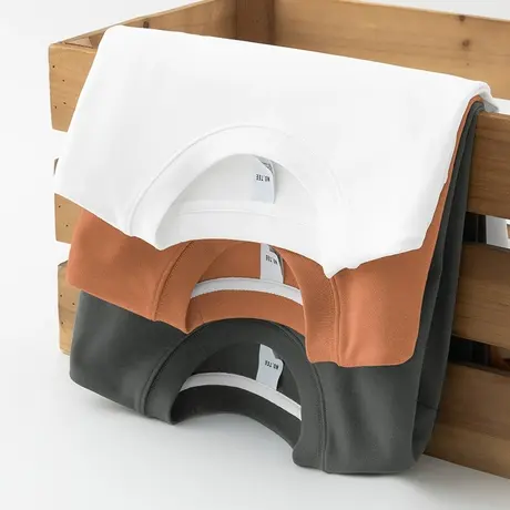 380g重磅长袖t恤男秋冬季内搭打底衫加厚款纯色白色体恤圆领秋衣商品大图